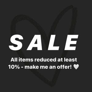 SALE! All items in closet 10% price reduction